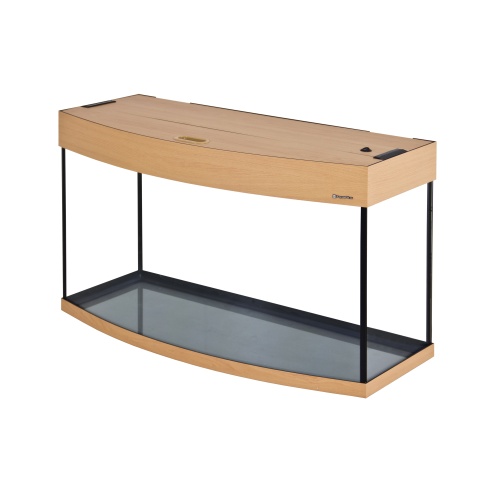 Детальная картинка Аквариум AquaPlus LUX Ф115 бук (81х36х49 см) стекло 6 мм, фигурный, 98 л., с лампами Т8 2х18Вт, аквар. коврик