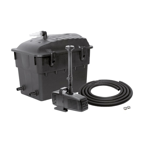 Детальная картинка Фильтрационный комплект AQUAEL KLARJET UV 10000 для пруда до 10000 л (проточный фильтр, насос PFN 3500, стерилизатор UV PS 9 Вт) фото 3