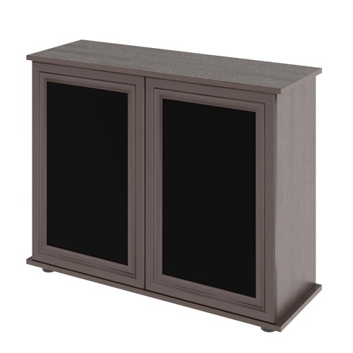 Детальная картинка Пoдставка New 90 (91*36*72 см) две дверки МДФ со стеклом, венге, собранная 