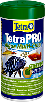 Картинка анонса Корм Tetra TetraPRO Algae Multi-Crisps 250 мл, чипсы премиум для всех видов тропических рыб, со спирулиной