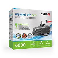 Картинка анонса Насос фонтанный AQUAEL AQUAJET PFN ECO 6000 (6000 л/ч, 29 Вт, h = 3.5 м) с регулятором производительности