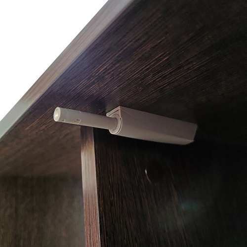 Детальная картинка Пoдставка New 100 (101*41*72 см) две дверки МДФ со стеклом, венге, собранная  фото 4