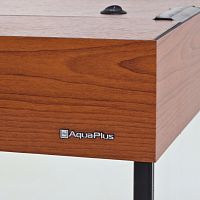 Картинка анонса Аквариум AquaPlus LUX LED П288 итальянский орех (121х41х66 см) стекло 10 мм, прямоугольный, 254 л., аквариумный коврик