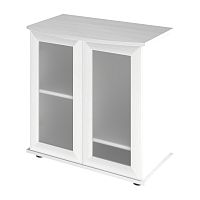 Картинка анонса Подставка AquaPlus фигурная 70 (71x36/30x72 см) две дверки МДФ со стеклом, белое дерево, в коробке, подходит для модели аквариума LUX Ф105