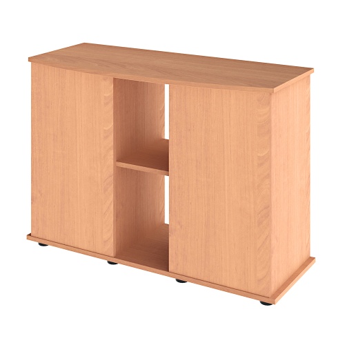 Детальная картинка Подставка AquaPlus фигурная 100 (101х42/33х72 см) две дверки ДСП, бук, в коробке, подходит для модели аквариума LUX Ф170