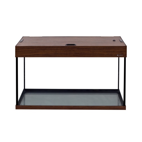 Детальная картинка Аквариум AquaPlus LUX П120 орех (81х36х49 см) стекло 6 мм, прямоугольный, 105 л., с лампами Т8 2х18 Вт, аквар. коврик фото 2