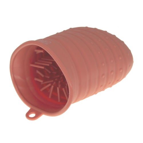 Детальная картинка Лапомойка ZooOne для собак силиконовая большая (КРАСНАЯ) фото 3