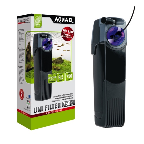 Детальная картинка Внутренний фильтр AQUAEL UNI FILTER UV 750 для аквариума 200 - 300 л (750 л/ч, 9.5 Вт) со стерилизатором фото 5