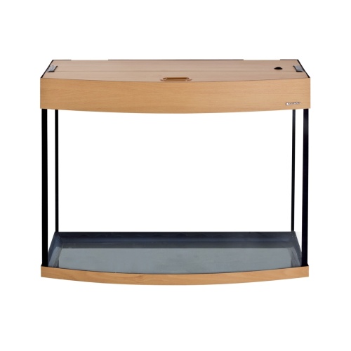 Детальная картинка Аквариум AquaPlus LUX Ф105 бук (71х36х56 см) стекло 6 мм, фигурный, 99 л., с лампами Т8 2х18 Вт, аквар. коврик фото 2