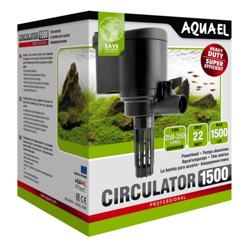 Детальная картинка Помпа погружная AQUAEL CIRCULATOR 1500 для аквариума 250 - 350 л (1500 л/ч, 22 Вт)