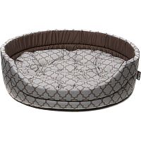 Картинка анонса Лежанка COMFY  LENA COLOR L серый/коричневый (60х51х17 см)