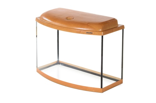 Детальная картинка Аквариум AquaPlus STD Ф70 ольха (61х32х45 см) стекло 5 мм, фигурный, 59 л., со светильником 1х15Вт.