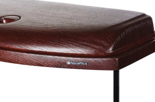 Детальная картинка Аквариум AquaPlus STD LED Ф70 махагон (61х32х45 см) стекло 5 мм, фигурный, 59 л. фото 3