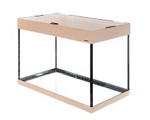 Картинка анонса Аквариум AquaPlus PRO 170 выбеленный дуб (84х46х56 см) стекло 8 мм, прямоугольный, 166 л., с лампами Т8 4х25 Вт, аквар. коврик