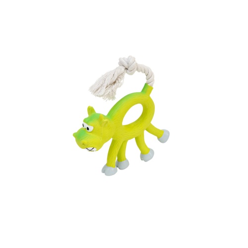 Детальная картинка Игрушка латекс ZooOne "Корова с канатным хвостом" 12 см фото 4