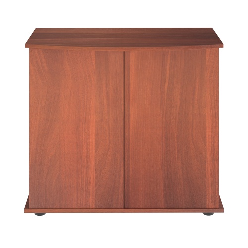 Детальная картинка Подставка AquaPlus фигурная 80 (81x36/28x72 см) две дверки ДСП, итальянский орех, в коробке, подходит для модели аквариума LUX Ф115 фото 2