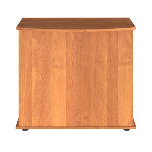 Детальная картинка Подставка AquaPlus фигурная 80 (81x36/28x72 см) две дверки ДСП, ольха, в коробке, подходит для модели аквариума LUX Ф115 фото 2