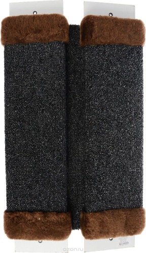 Детальная картинка Когтеточка настенная угловая (ковролин), цвета в ассортименте