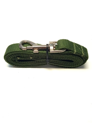 Детальная картинка Поводок брезентовый RichPet Green Dog 20 мм (Карабин №23) Длина 250 см фото 3