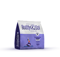 Картинка анонса Buddy&Sol PREMIUM SENSITIVE Полнорационный сухой корм премиум-класса с индейкой для взрослых кошек с чувствительным пищеварением 1,8кг