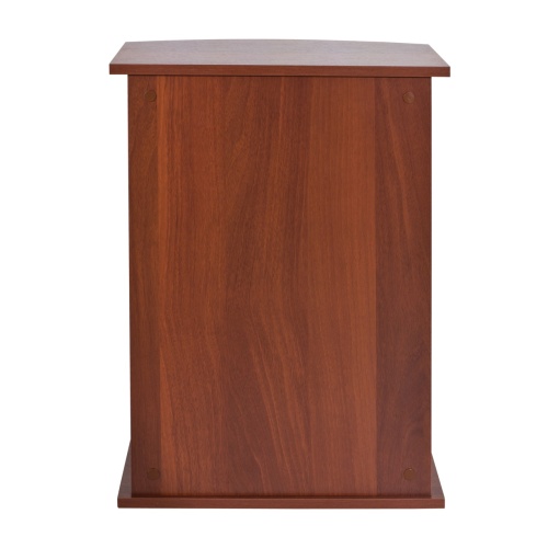 Детальная картинка Подставка AquaPlus Ф50 итальянский орех (51х32/26х72 см) фигурная, без дверки, в коробке, подходит для модели аквариума STD Ф50 фото 4