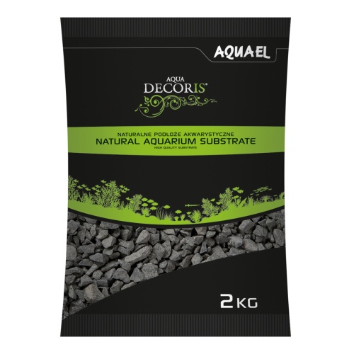 Детальная картинка Грунт для аквариума базальтовый AQUAEL AQUA DECORIS BASALT GRAVEL 2 - 4 мм, 2кг