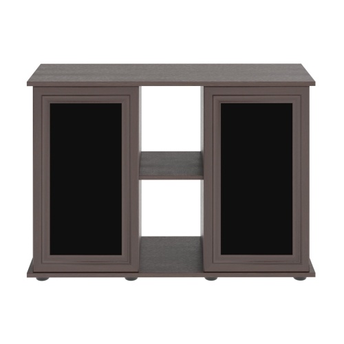 Детальная картинка Пoдставка New 100 (101*41*72 см) две дверки МДФ со стеклом, венге, собранная  фото 2