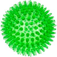 Мяч массажный 10 см прозрачный Crystal ZooOne (зелёный)