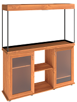 Картинка анонса Аквариум AquaPlus LUX LED П288 ольха (121х41х66 см) стекло 10 мм, прямоугольный, 254 л., аквариумный коврик