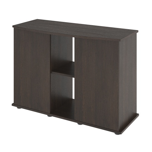 Детальная картинка Подставка AquaPlus фигурная 100 (101х42/33х72 см) две дверки ДСП, венге, в коробке, подходит для модели аквариума LUX Ф170