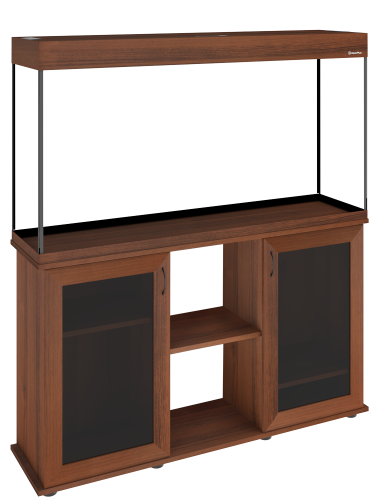 Детальная картинка Аквариум AquaPlus LUX LED П264 орех (121х41х61 см) стекло 8 мм, прямоугольный, 237 л., аквар. коврик фото 2