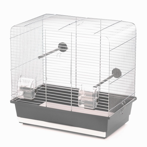 Детальная картинка Клетка InterZoo  P-131 LUNA ZINK (450х280х425мм), для птиц, прут цинк фото 3