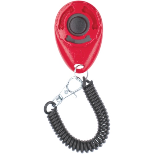 Детальная картинка Кликер на браслете с карабином ZooOne (КРАСНЫЙ)