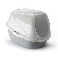 Картинка анонса Туалет для кошки COMFY EASY CAT серый, закрытый ( 54х40х40 см.)