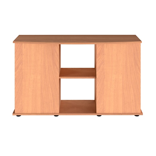 Детальная картинка Подставка AquaPlus фигурная 120 (121х41/32х72 см) две дверки ДСП, бук, в коробке, подходит для модели аквариума LUX Ф245 фото 2