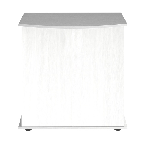 Детальная картинка Подставка AquaPlus фигурная 70 (71х36/30х72 см) две дверки ДСП, белое дерево, в коробке, подходит для модели аквариума LUX Ф105 фото 2