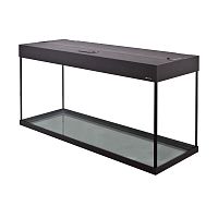 Картинка анонса Аквариум AquaPlus LUX П264 черный (121х41х61 см) стекло 8 мм, прямоугольный, 237 л., с лампами Т8 2х38 Вт, аквар. коврик