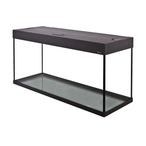 Детальная картинка Аквариум AquaPlus LUX П264 черный (121х41х61 см) стекло 8 мм, прямоугольный, 237 л., с лампами Т8 2х38 Вт, аквар. коврик