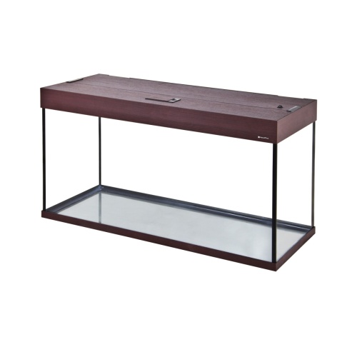 Детальная картинка Аквариум AquaPlus LUX П200 махагон (101х41х56 см) стекло 6/8 мм, прямоугольный, 181 л., с лампами Т8 2х30 Вт, аквар. коврик фото 2