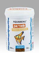 Картинка анонса Корм ежедневный AQUAMENU Эктив 250 мл, хлопья для крупных и активных рыб