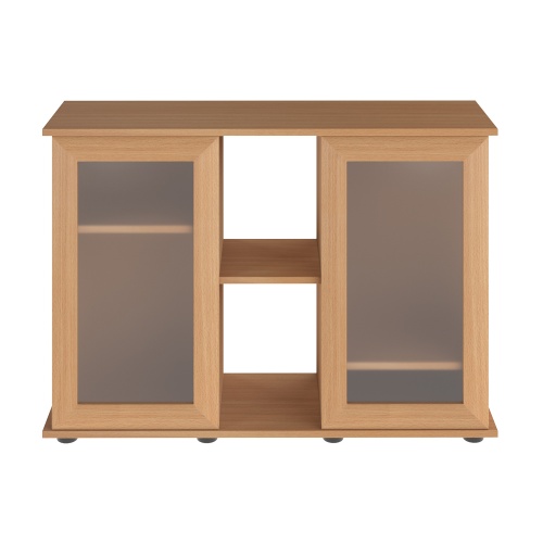 Детальная картинка Подставка AquaPlus 100 (101*41*72 см) две дверки МДФ со стеклом, бук, в коробке, подходит для модели аквариума LUX П200 фото 2