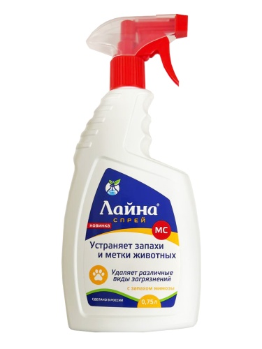 Детальная картинка ЛАЙНА-МС мимоза (спрей) 0,75 л, для удаления меток и запахов животных 