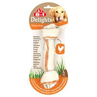 Картинка анонса Косточка 8in1 Delights для собак, с куриным мясом в жесткой говяжьей коже, L (21 см), 1 шт.
