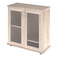 Картинка анонса Подставка AquaPlus 70 (71*31*72 см) две дверки МДФ со стеклом, дуб сонома , в коробке, подходит для модели аквариума LUX П100