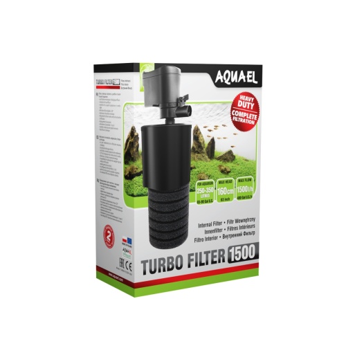 Детальная картинка Внутренний фильтр AQUAEL TURBO FILTER 1500 для аквариума 250 - 350 л (1500л/ч, 22Вт)