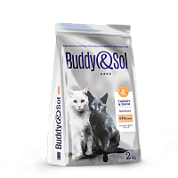 Картинка анонса Buddy&Sol CARE STERILIZED сухой корм суперпремиум-класса с индейкой и лососем для стерилизованных кошек 2кг