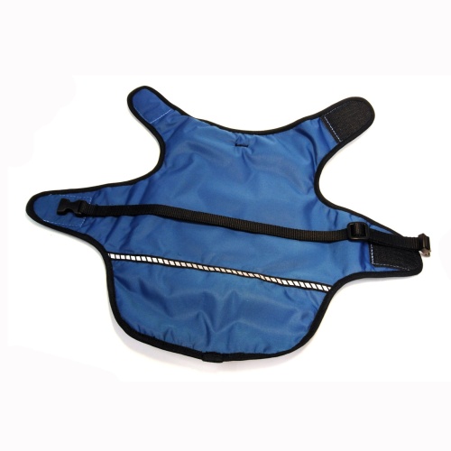 Детальная картинка Попона для собаки RichPet XS утепленная ( шея 24-28см, грудь 33-37см, длина спины 33см), синий фото 2