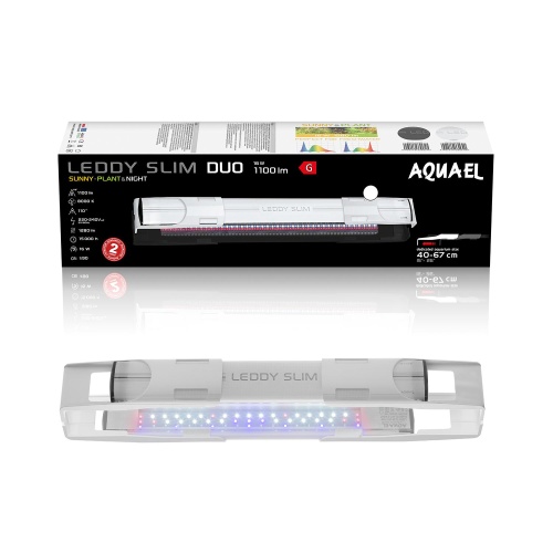 Детальная картинка Светодиодный светильник AQUAEL LEDDY SLIM DUO 16W SUNNY-PLANT&NIGHT белый фото 3