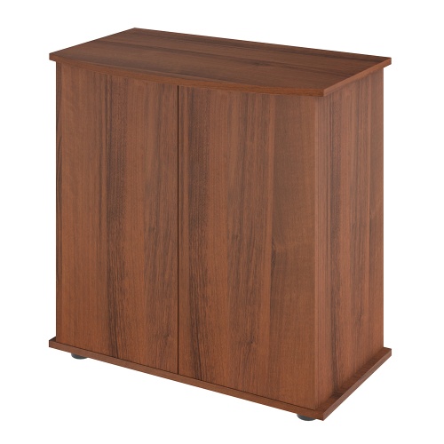 Детальная картинка Подставка AquaPlus фигурная 70 (71х36/30х72 см) две дверки ДСП, орех, в коробке, подходит для модели аквариума LUX Ф105