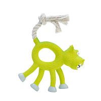 Картинка анонса Игрушка латекс ZooOne "Корова с канатным хвостом" 12 см